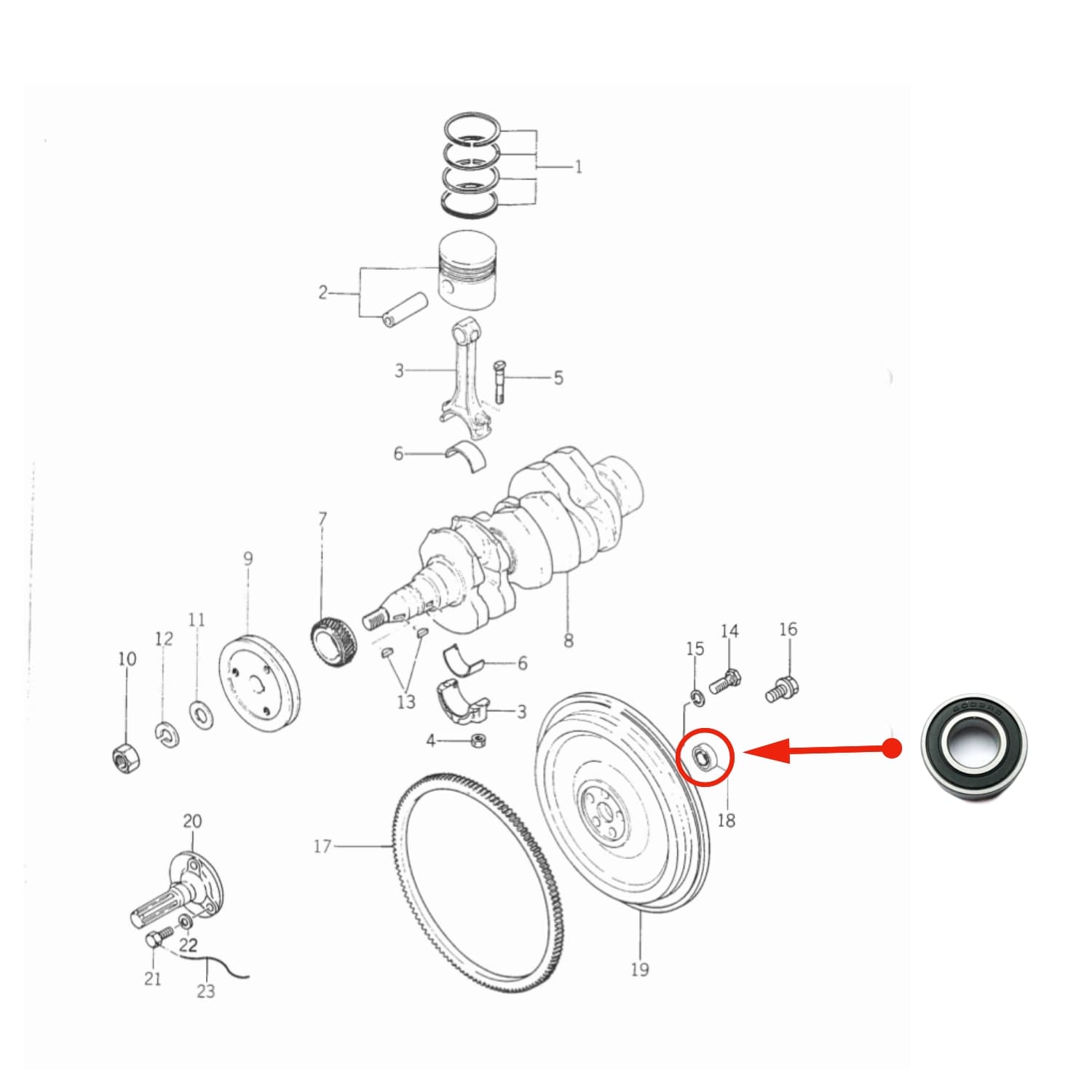Koppelingsset Iseki TU1400 - TU1601 | TU120 - TU177 | SIAL3 - 20 | TM17 - 8