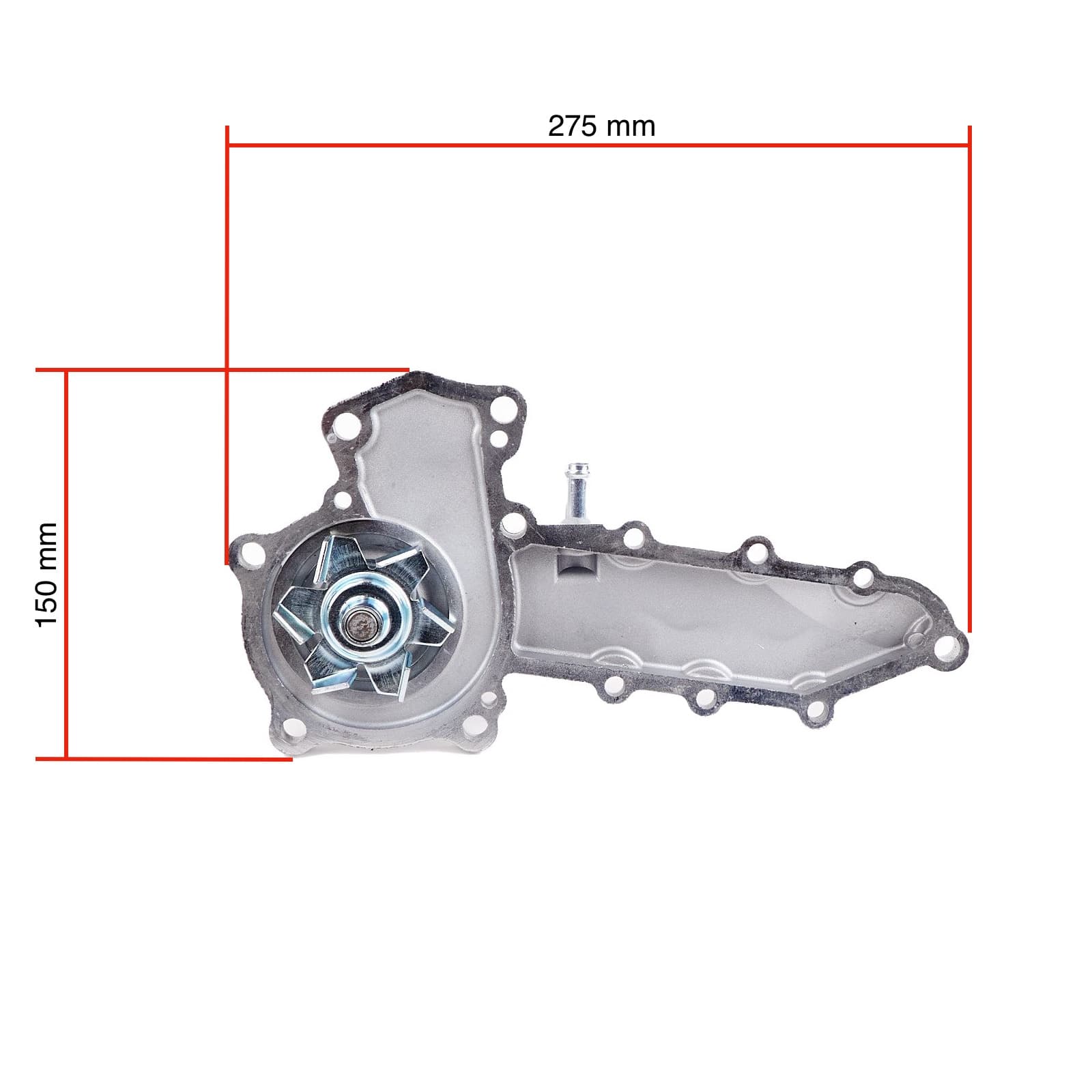 Water Pump Kubota D1803m | V2203 M-DI | V2403 with Extra Pipe - 3