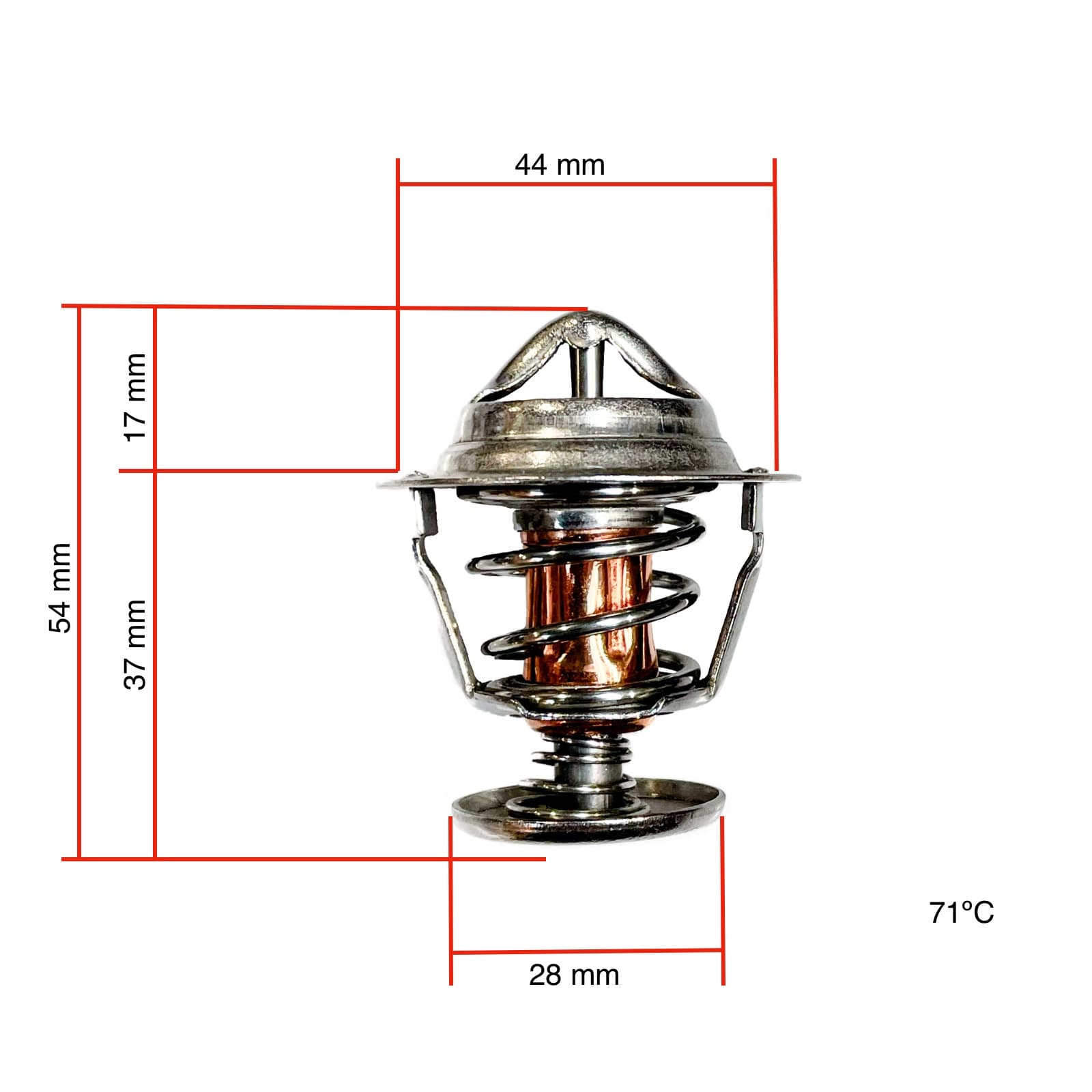 Thermostat Yanmar FX series | 3TNE82-4TNE88, 3TNV84-4TNV88 - 2