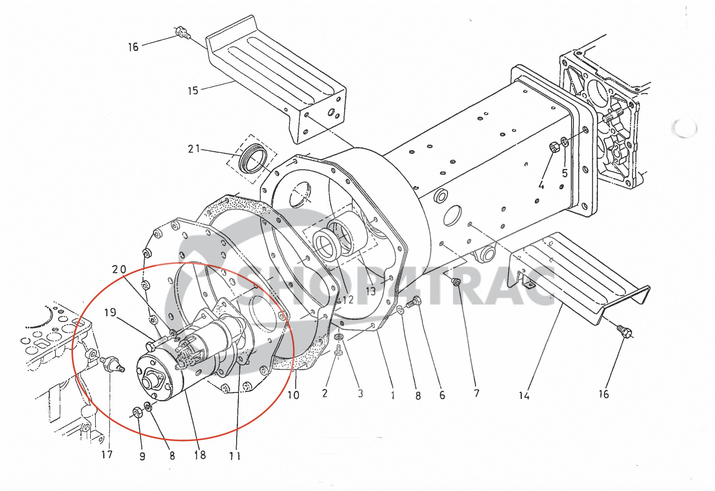 Startmotor Kubota B1200 - B8200 | Z430 | D750 | D850 | D950 | Shop4Trac