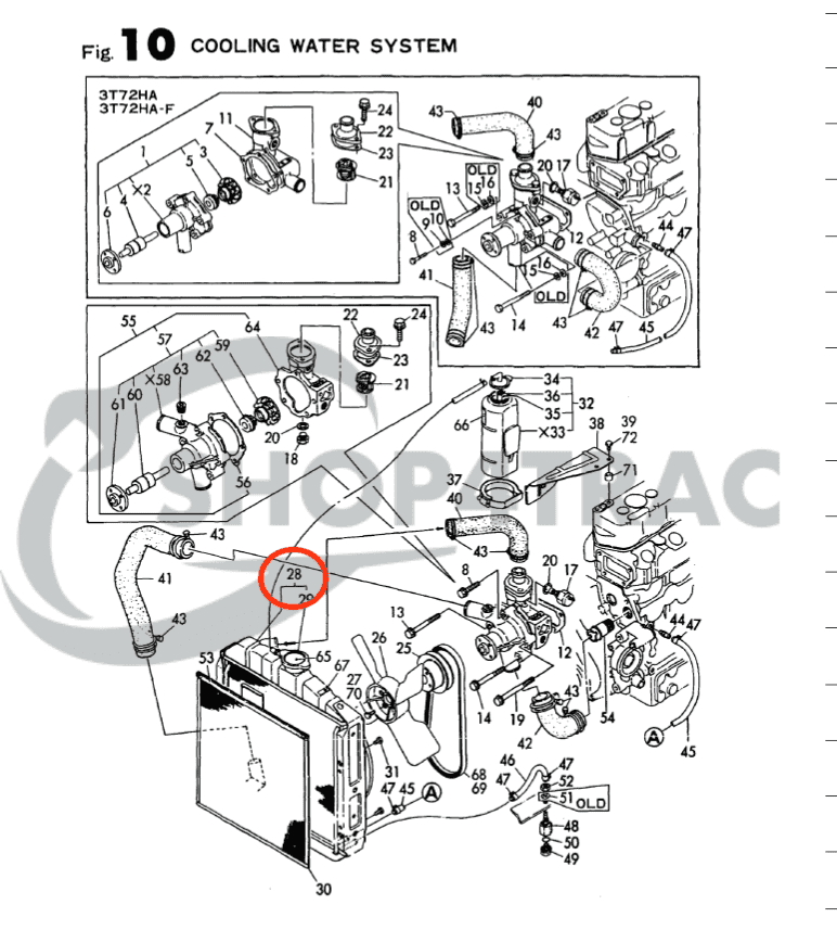 Radiateur Yanmar YM | Shop4Trac