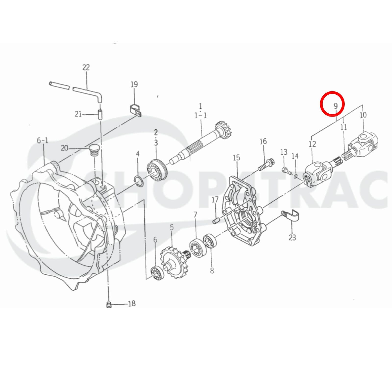Cardan as compleet Iseki TU Landhope | Shop4Trac