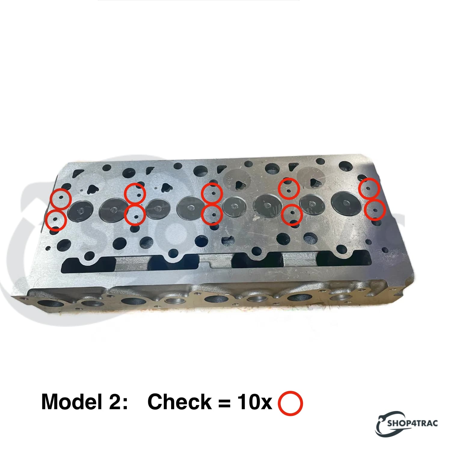 Cilinderkop Compleet Kubota V2003 | V2203 | V2203E | V2203B | V2403 motor | Model 2 - 3