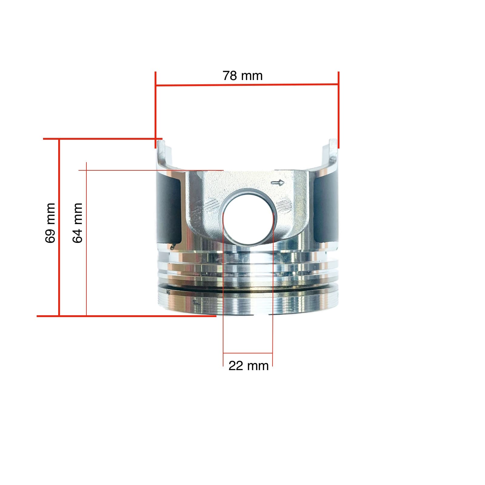 Piston Kubota Engine D1105 | V1505 | A-19 | A-195 | B2400 | B2410 | B2620 - 2