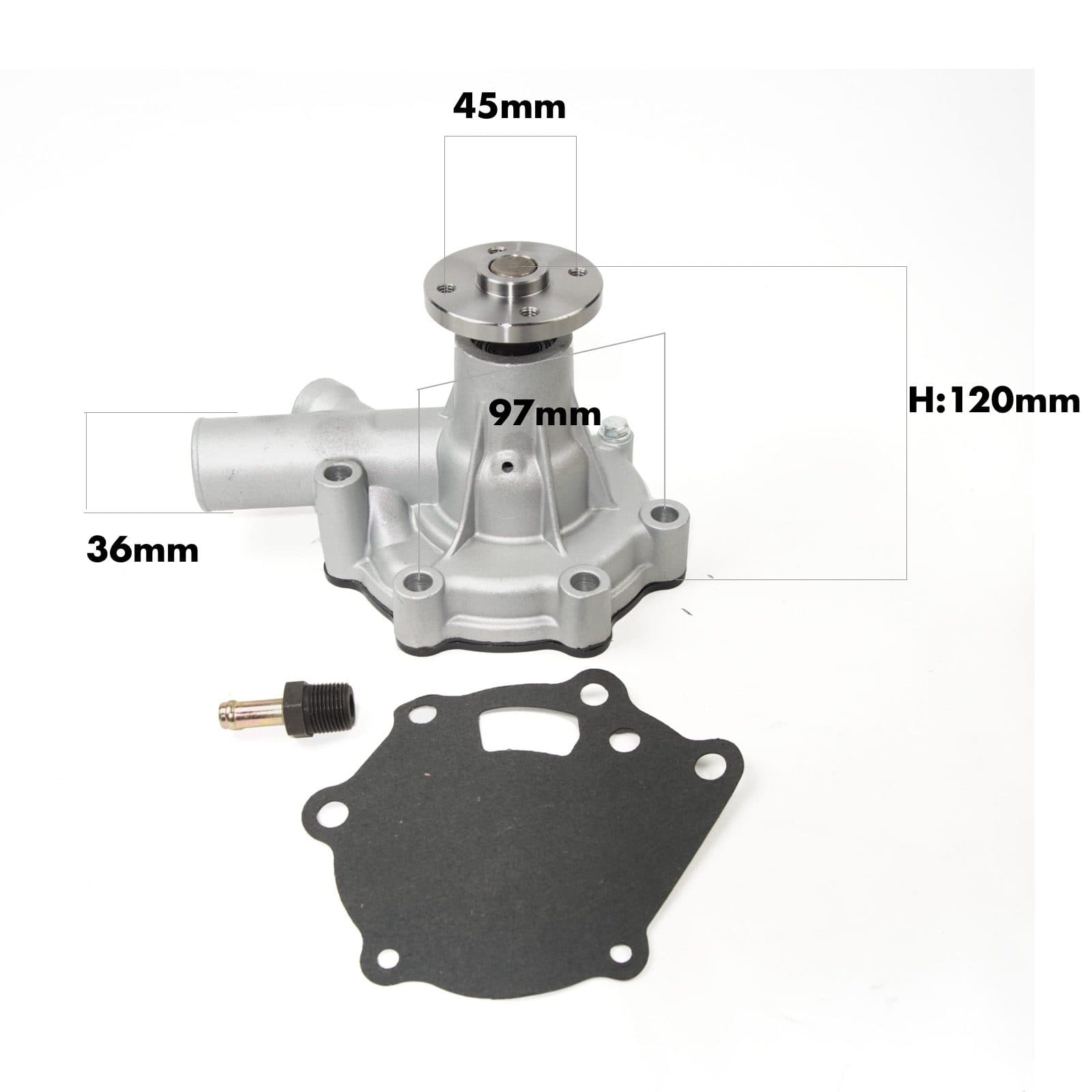 Waterpomp Iseki TU tot 18PK K3A | K3B | K3C | K3D | K3E | K3F