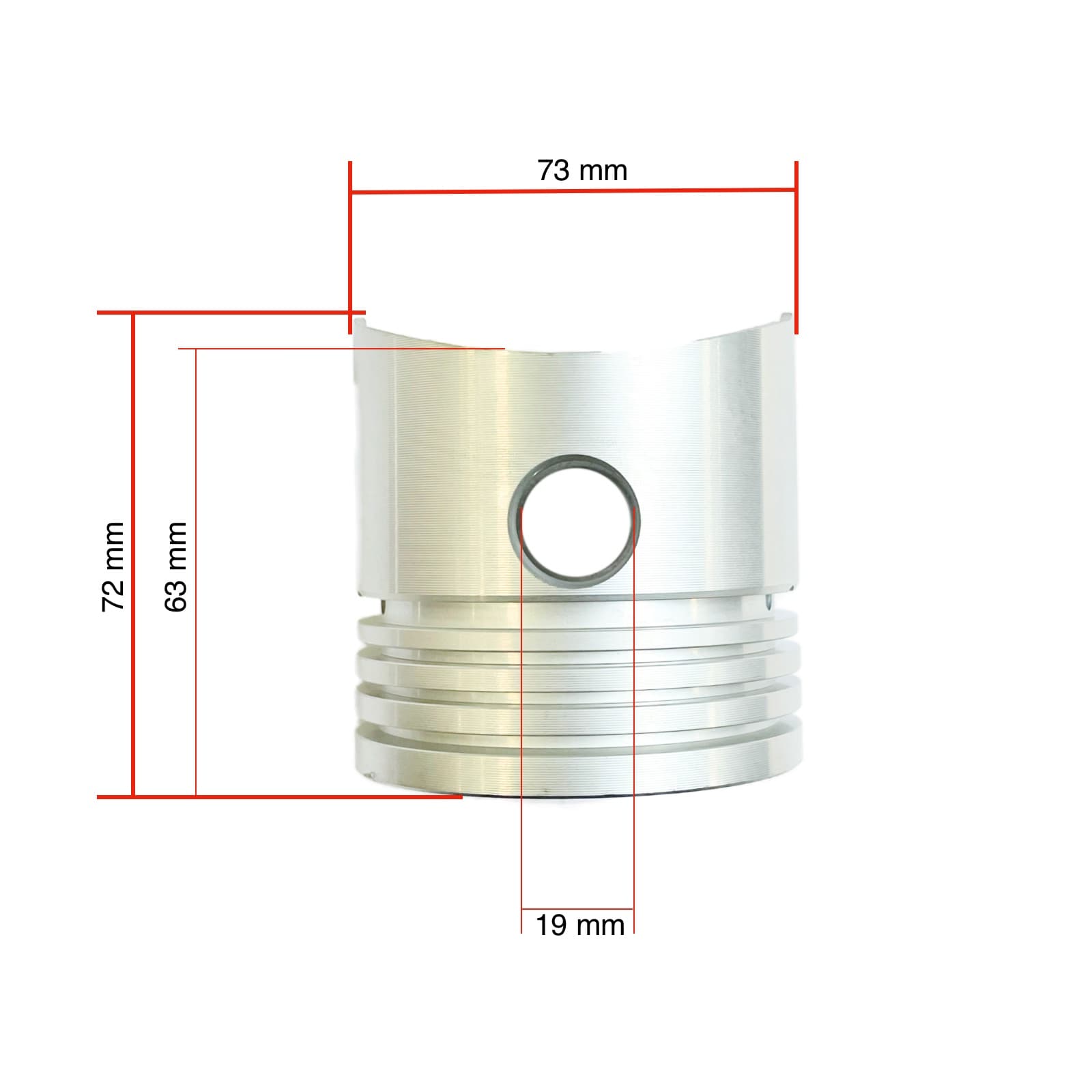 Piston K3D | K4D Mitsubishi | Iseki TU160-TU177 - 2