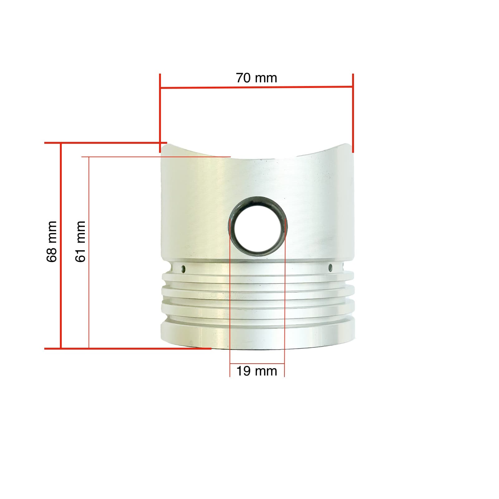 Piston K3C | K4C Mitsubishi | Iseki TU150 - TU157 | Samofa | Weidemann | Eurotrac - 2