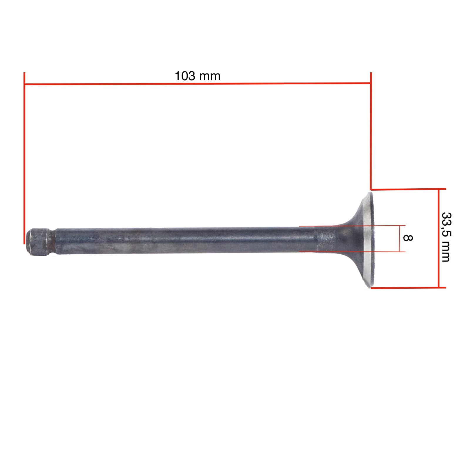 Intake Valve Kubota V2203 - V2403 | D1403 - D1703 - 2