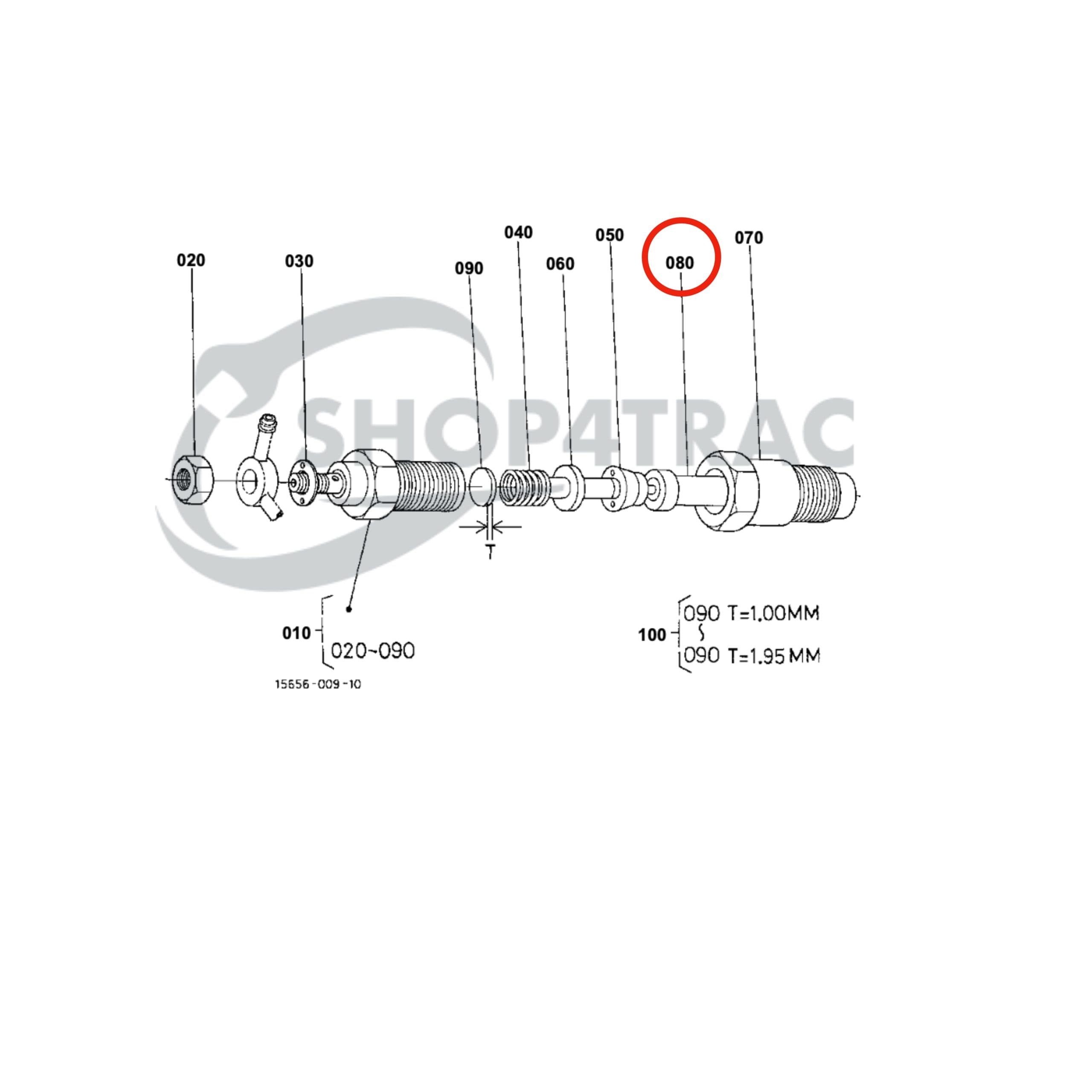 Fuel Injector nozzle Kubota D650-D950 | Z500-Z751 | V1100-V1702 - 2