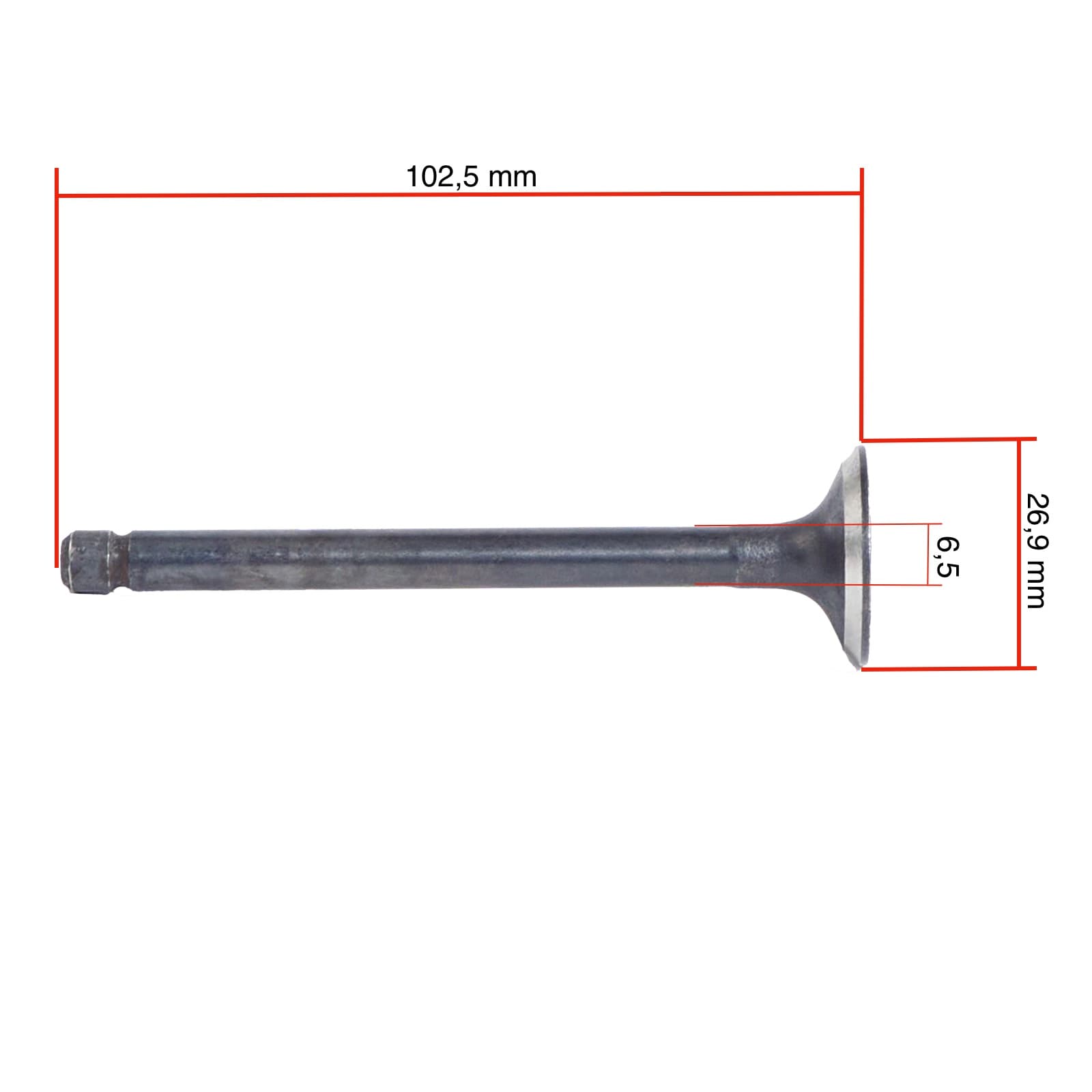 Exhaust valve Mitsubishi S3L - S3L2 - S4L - S4L2 | Weidemann | Pel-job | Mahindra - 2
