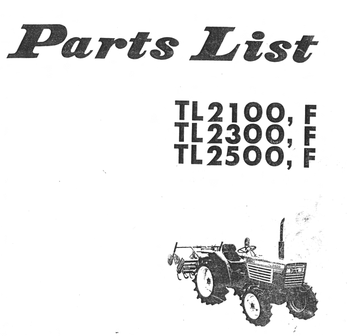 Handleiding Iseki TL2100-TL2500 Onderdelenlijst | Shop4Trac