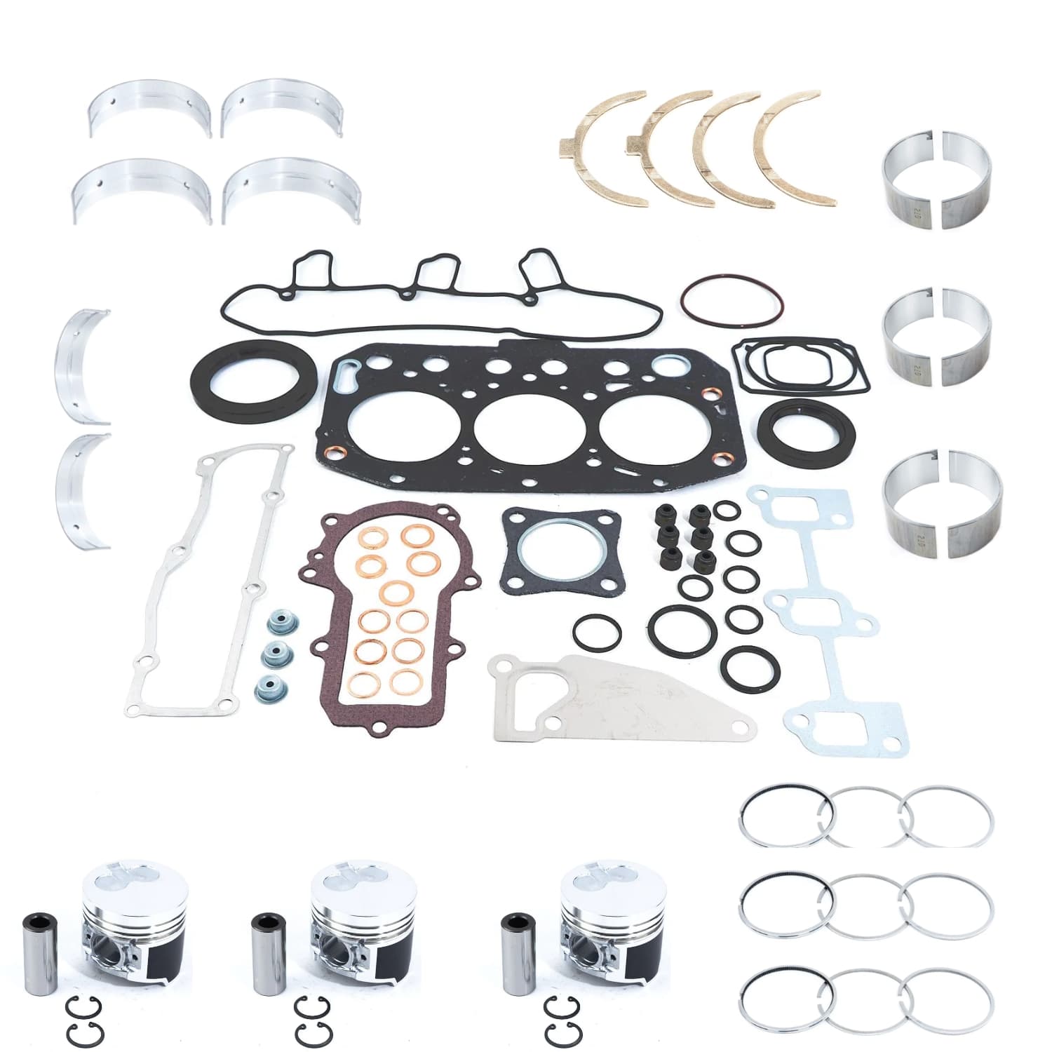 Engine overhaul kit Yanmar 3TNV70 | 3D70E | Takeushi | Hitachi