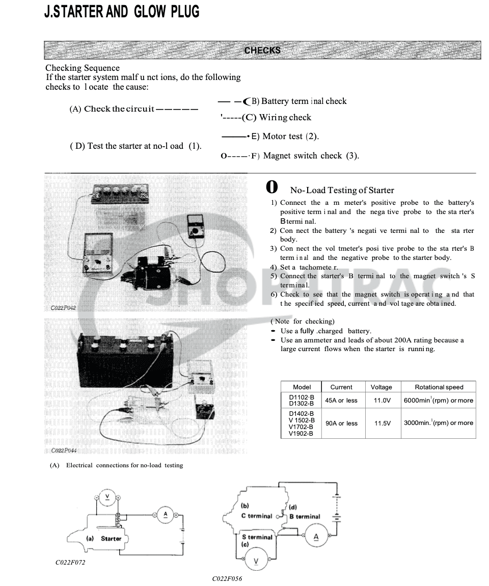 Startmotor Kubota Motor D1302 - D1462 | V1500 - V2203 | L1-18 - L1-275 - 6