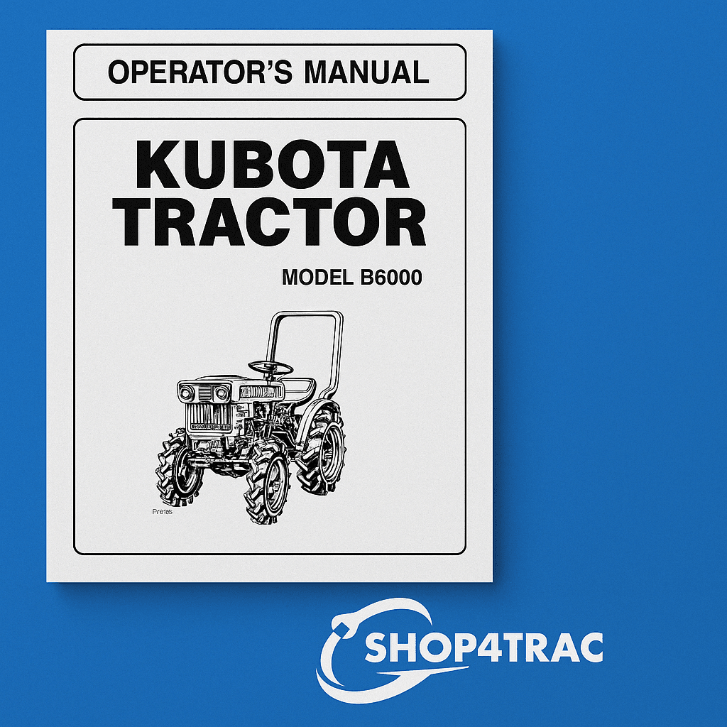 Instructie Handleiding Kubota B6000 | Zen-noh ZB6000