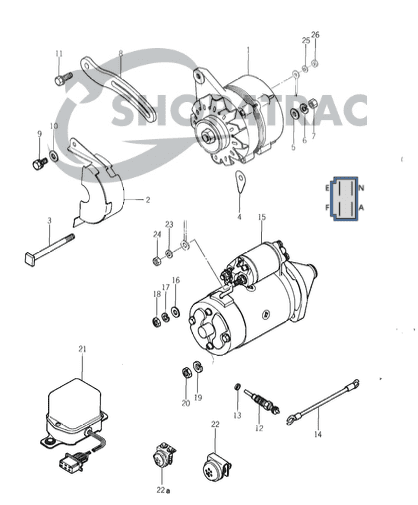Dynamo Iseki Tx1000 | TX1300 | TX1500 | Shop4Trac
