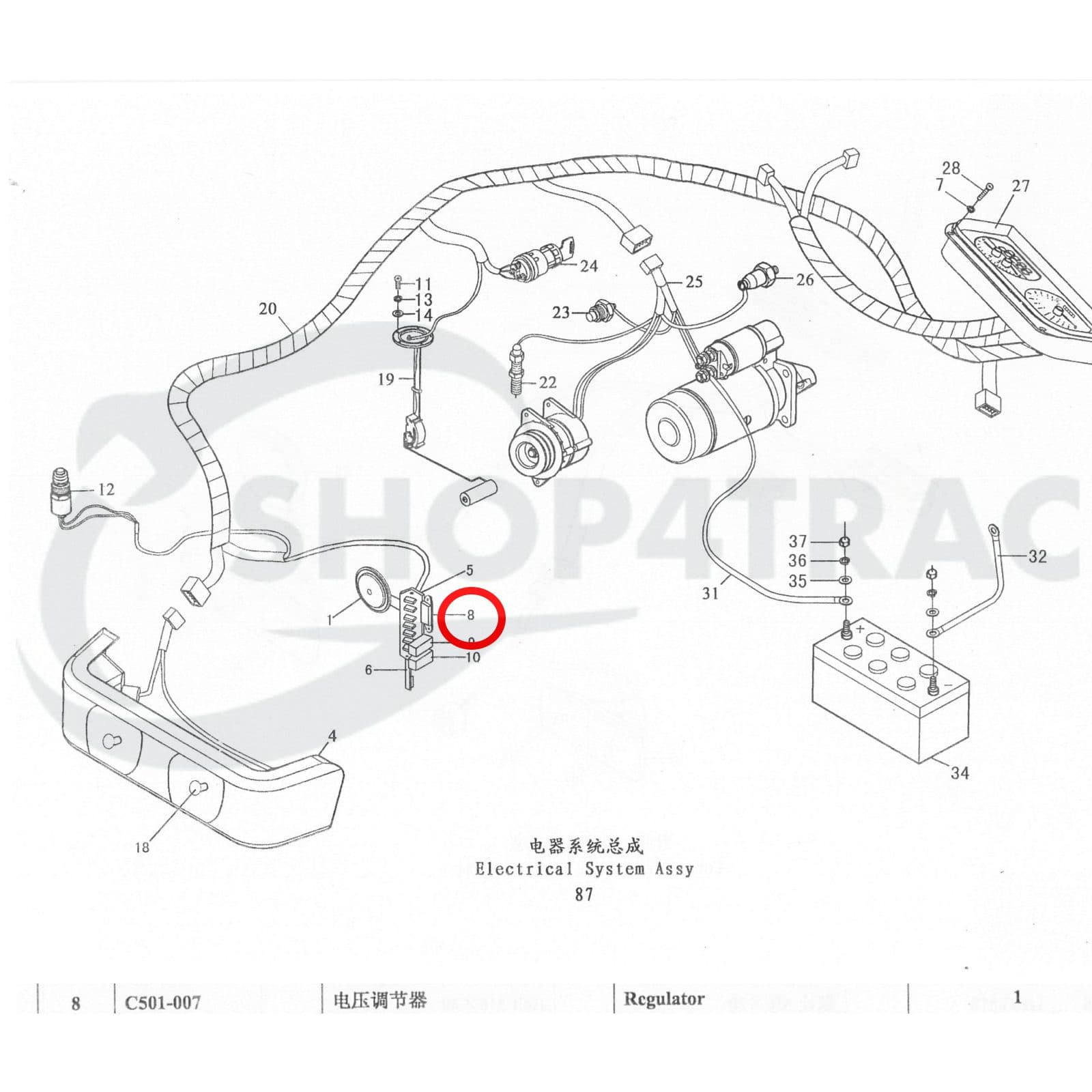 Spanningsregelaar Jinma 200 | 204 | 250 | 254 | JFT1412 | Shop4Trac