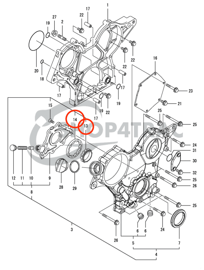 Motoroliepomp Yanmar 3TNV76 | 3D76 | 3TN76 | Shop4Trac