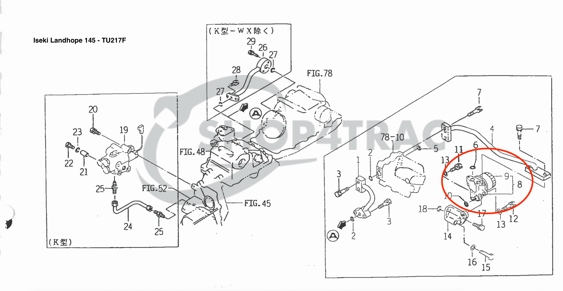 Hydrauliekfilter Iseki TF15 - TF23 | TU145 - TU217 | Shop4Trac