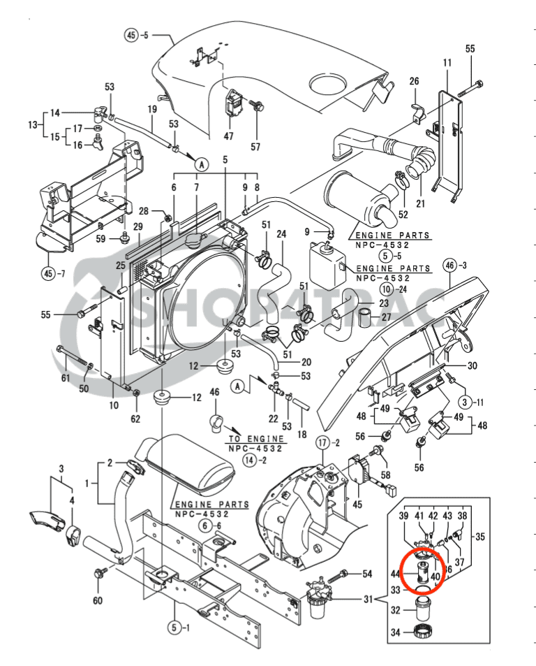 Filterset Yanmar AF15 - AF18 | AF116 - AF180 | KE-13 - KE-18 | 3TNE74 - 3TNE68 - 2