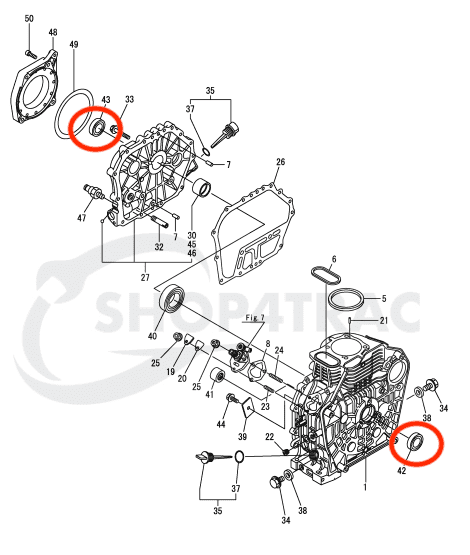 Oil Seal John deere Hydrostat | Iseki PTO seal | Yanmar | TC35508 | Mitsubishi Crankshaft for - 2