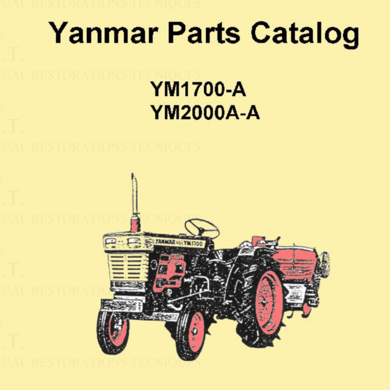 Yanmar YM1700 | YM2000 Parts List