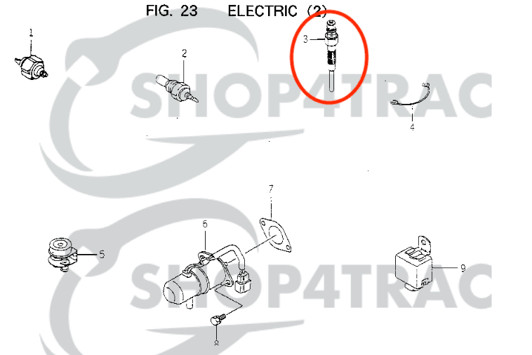 Cilinderkop Iseki E3CD | E3CD-T | E3CE | compleet + koppakking + gloeibougie - 4