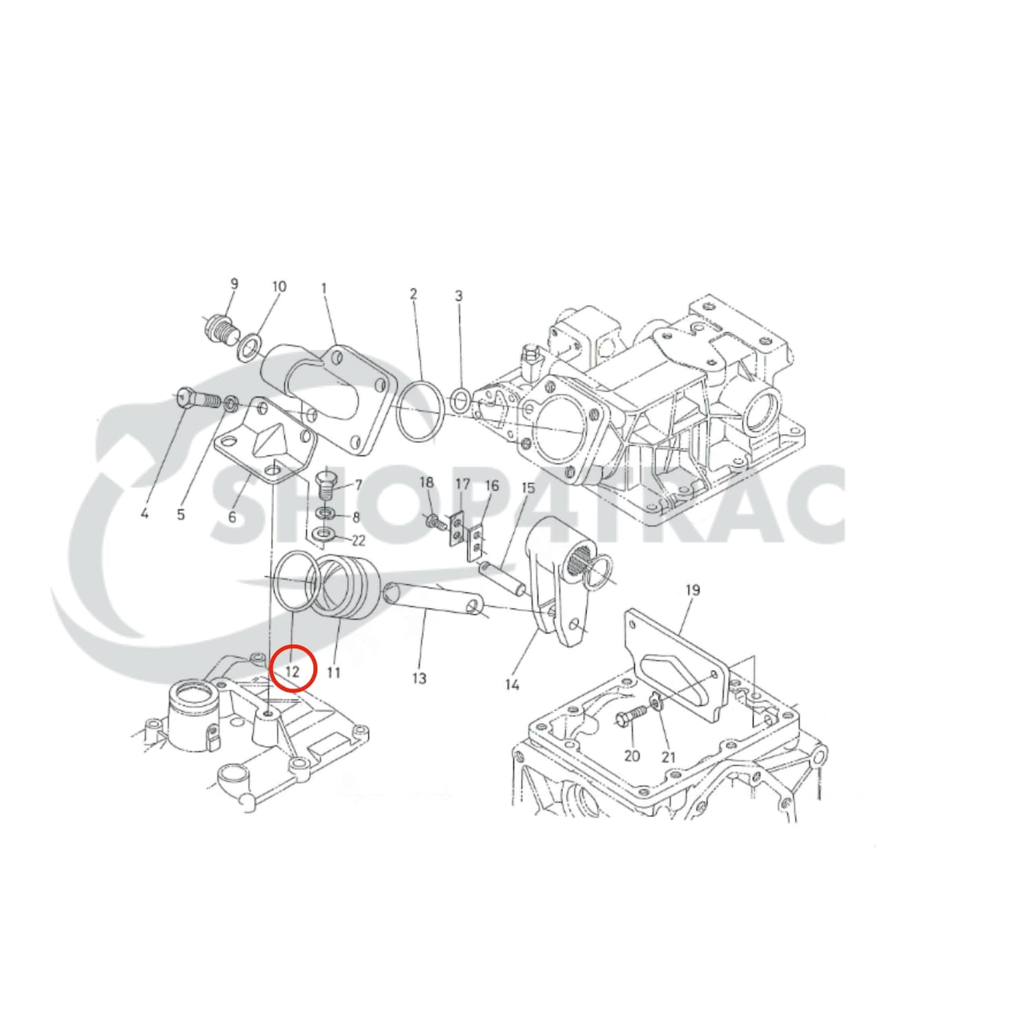 Hefcilinder O-ring | Seal Hydrauliek Kubota B5000 - B7001 | B1200 - B1502 | B1-10 - B1-15 | XB-1 - 3
