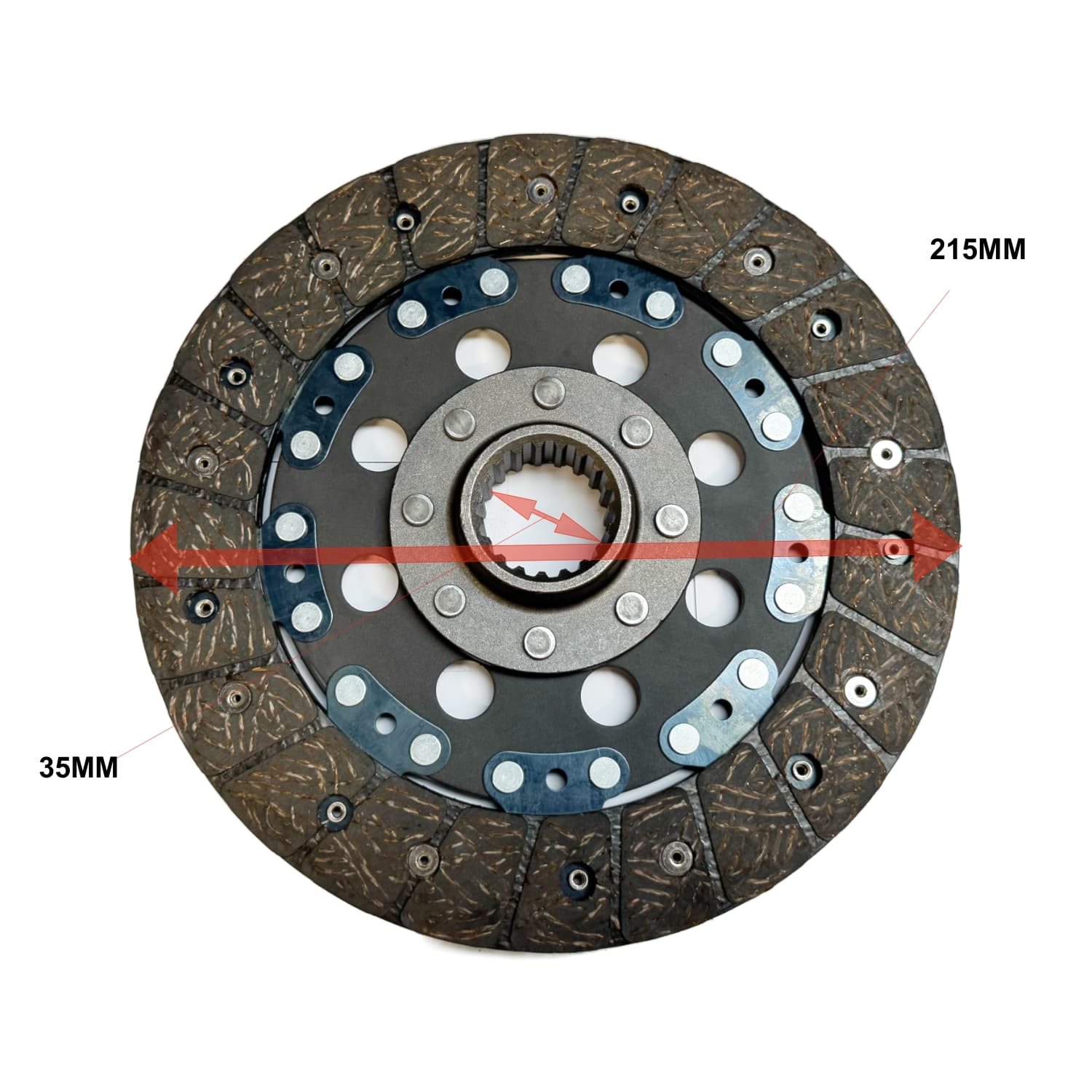 Koppelingsplaat PTO Kubota B2150 - B9200 | L2800 - L4400 | L235 - L275 | Ford - NH TC29 - TC30 | T1510 - 2