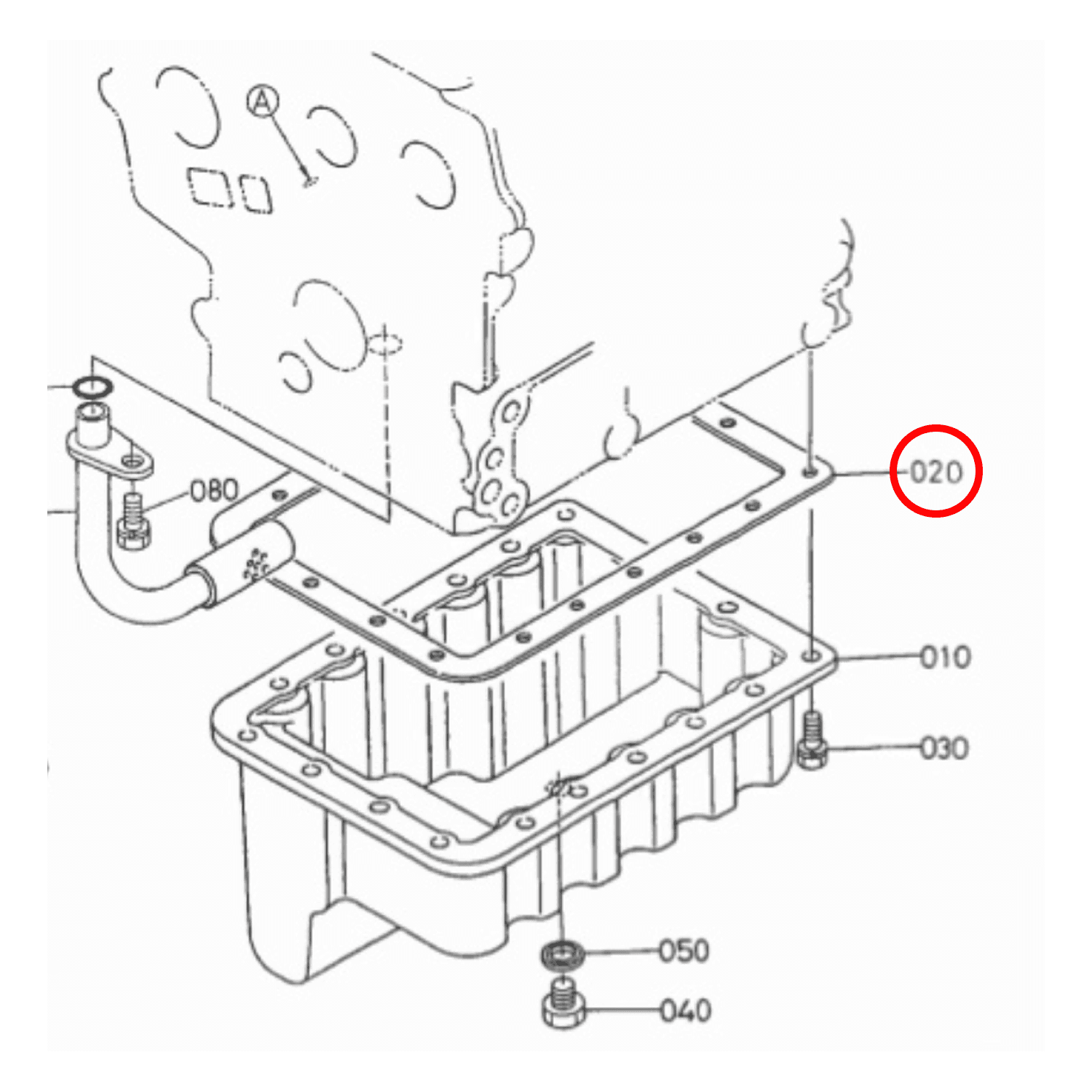 Carterpan pakking D722 Basic Kubota motor | Bobcat | Komatsu - 2