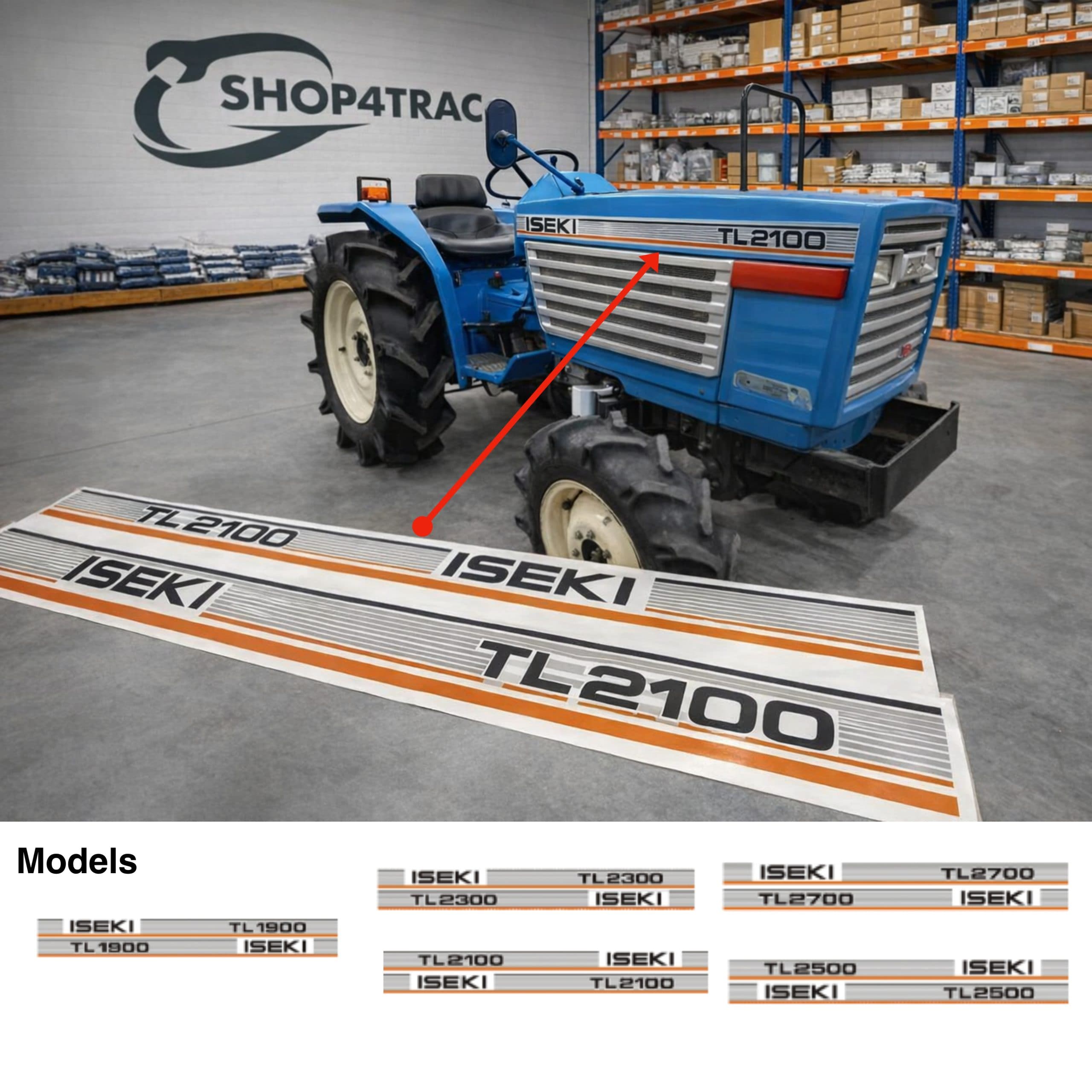 Sticker | Stickerset Iseki TL2300 | TL Series - 2