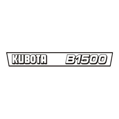 Sticker | Stickerset Kubota B1500 | B Series