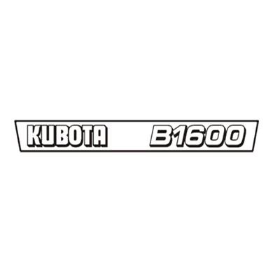 Sticker | Stickerset Kubota B1600 | B Series