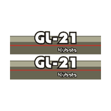 Sticker | Stickerset Kubota GL21 | GL | Grandel Series