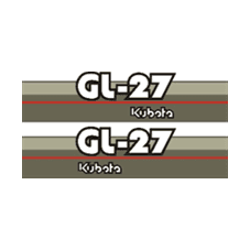 Sticker | Sticker Set Kubota GL27 | GL | Grandel Series