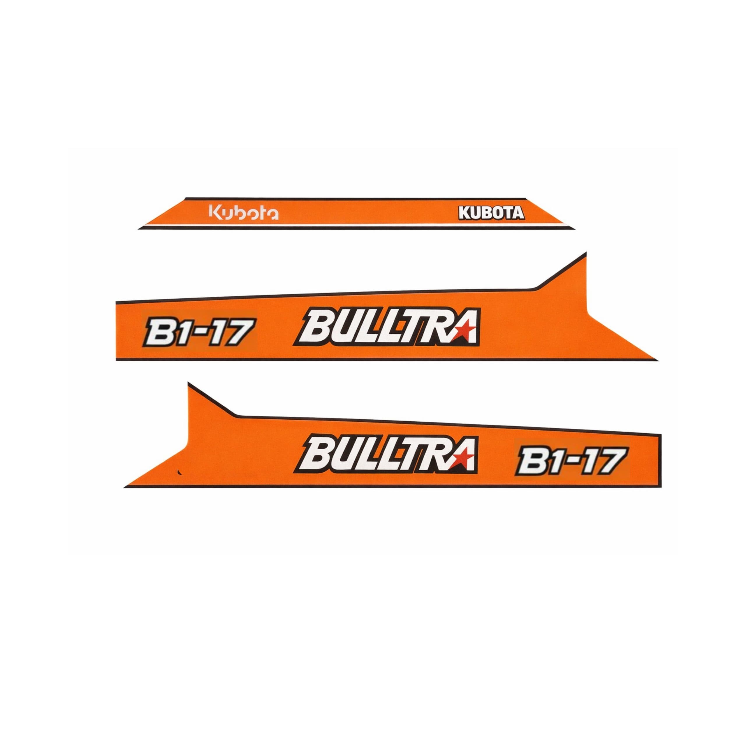 Sticker | Stickerset Kubota B1-17 | B1 Bulltra Series