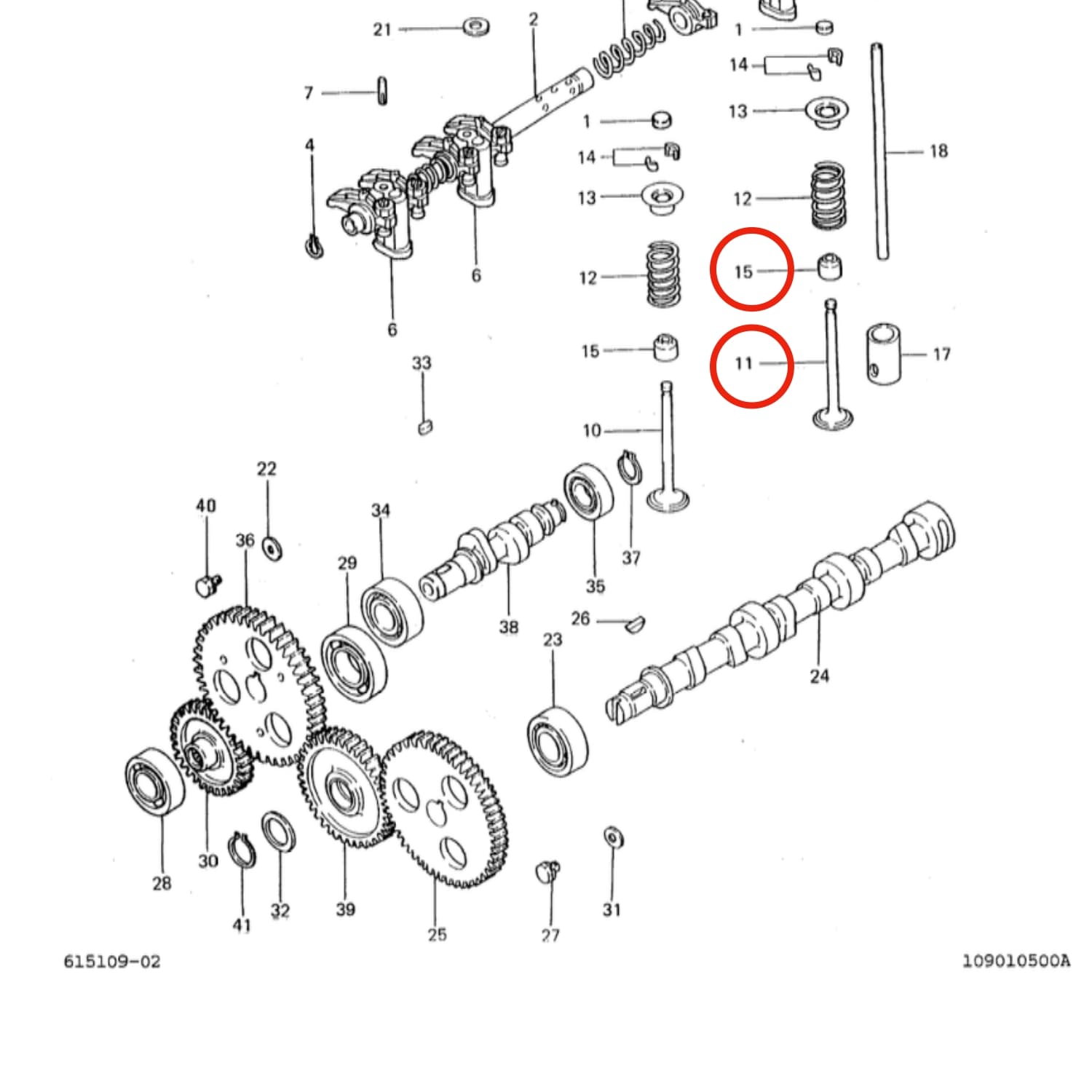 Uitlaatklep Mitsubishi L2A - L2E | L3A - L3C - L3E | Pel Job - 2